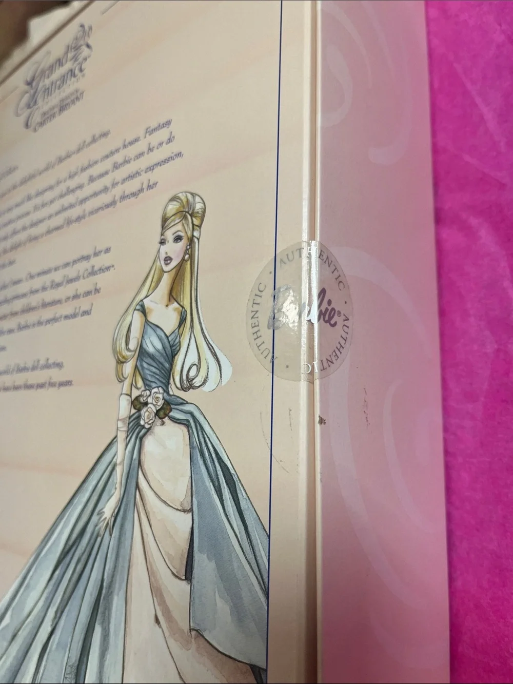 Barbie Satin Blue and Cream Grand Entrance Collector Doll